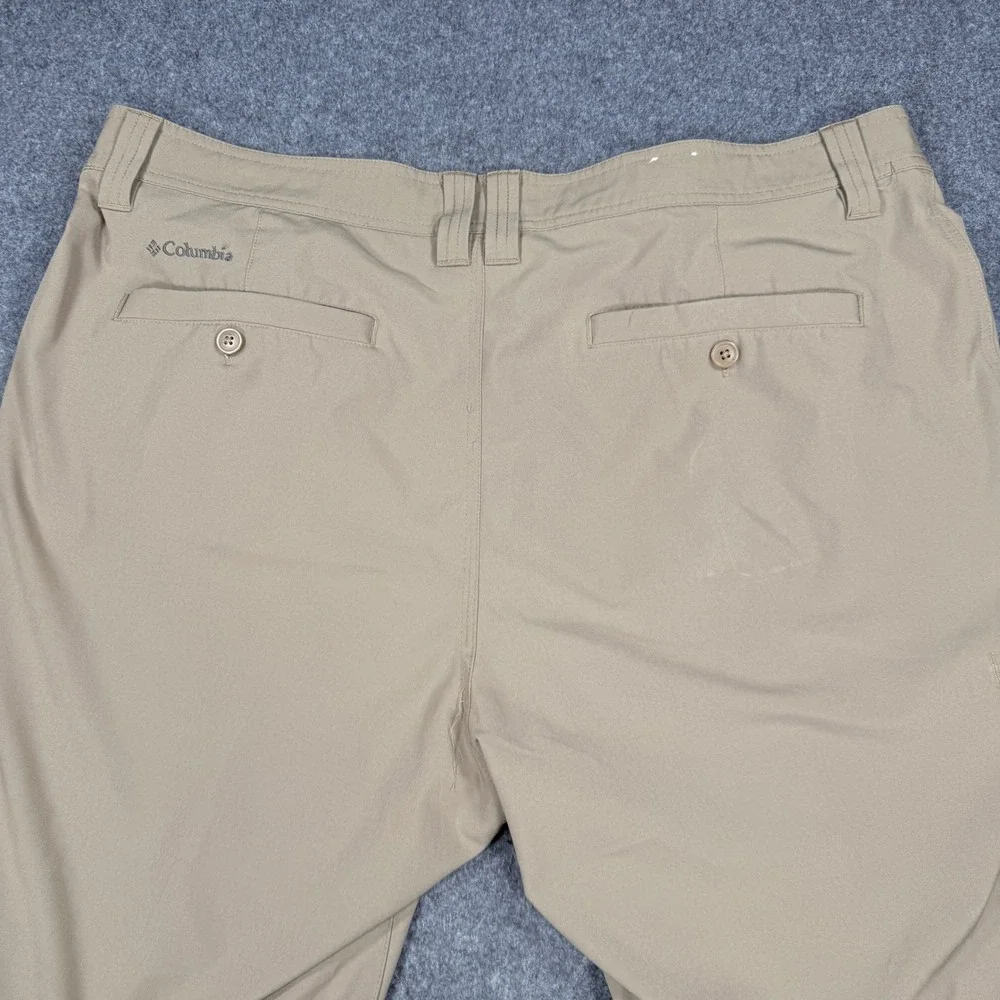 Columbia Omni-Shield Pants Mens 40x32 Tan Khaki Stretch Hiking AM8655